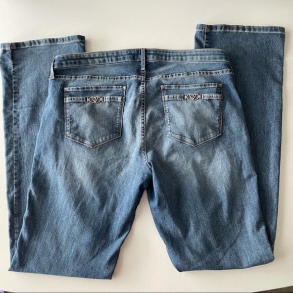 guess Medium Wash Straight Leg Jeans Grace Fit 31 - Picture 5 of 6